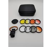 Saricho Lente coral de arrecife para teléfono, cámara de smartphone, lente de arrecife, 11 kits en un juego completo de lentes de filtro de arrecife de coral, 1 funda antipolvo, 2 clips, 8 lentes