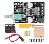 Sarini 2x50W ZK-502L Bluetooth 5,0 Mini Placa amplificadora de Potencia Digital con Interruptor y Volumen Ajustable con Carcasa