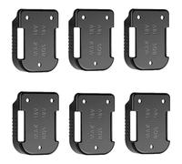 Sarini 6 Soportes de batería Protector de batería,Soporte de Montaje en Pared para batería,Compatible con baterías Ma-Kita/Bosch de 18V