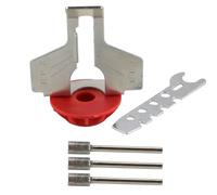 Sarini Accesorio De Afilado De Motosierra (5 Piezas), Afilador De Motosierra Con Guía Angular Y Limas De Diamante, Accesorios Para Herramientas Eléctricas De Taladro (rojo)