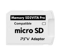 Sarini Adaptador de Tarjeta de Memoria SD para PS Vita 5.0, Soporte para Tarjetas, Caja de conversión de Memory Stick para PS Vita 1000 2000, Compatible con el Sistema HENkaku Enso, fácil de Quitar