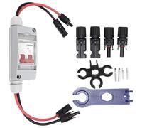 Sarini Caja combinadora fotovoltaica,aislador de CC,disyuntor de 500V 32A,caja de conexiones de sistema de panel solar impermeable para exteriores