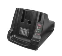 Sarini Cargador de batería de Repuesto para batería de Litio Black and Decker de 36 V-40 V, Cargador rápido con Dos Puertos USB