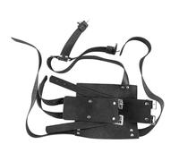 Sarini Cinturón de Espada Medieval de Doble Vaina,Funda de Espada de Caballero de Cuero Vintage para actuaciones,Teatro,Cosplay