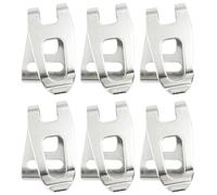 Sarini Clip de Gancho de cinturón de Repuesto de 6 Piezas,Clip de cinturón de Taladro eléctrico Ganchos de Repuesto Clips Soporte de Herramientas Apto para Herramientas de taladros de Impacto Makita