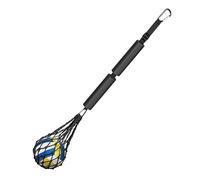 Sarini Entrenador de remates para Voleibol, Equipo de Entrenamiento, Ayuda para Practicar en Solitario, reboteador Ajustable de 110 a 124 cm, Color Negro, para Principiantes y Profesionales