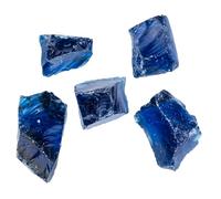 Sarini Grava de Vidrio, Piedra Perfumada, Grava Decorativa Azul Agua/Piedras/Bodas/Eventos/Memoriales/Fotografía/Hogar/Jardín/Jarrones/Arte/Manualidades, 3-5cm 500g