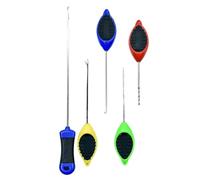 Sarini Juego de Agujas de Cebo,Herramienta de Aparejo de Pesca con Stix:Aguja de larguero,Aguja Fina,Aguja Cerrada,Aguja de Empalme y Aguja Pesada para Carpa/Pesca Gruesa