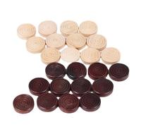 Sarini Juego de Damas de Madera, 24 Piezas Master of Chess, Juego de Mesa de Damas en Color Madera Natural