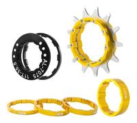 Sarini Kit de conversión de Bicicleta de una Sola Velocidad Cassette de Bicicleta de una Sola Velocidad de 12 Dientes y espaciadores para una fácil conversión a Engranajes de una Sola Velocidad