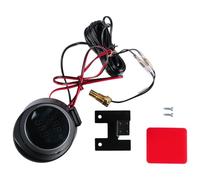 Sarini Medidor de Temperatura de Agua Digital Redondo, voltímetro, medidor de Temperatura de refrigerante de Agua, Kit de CC de 9 V a 36 V con luz Azul para automóvil, Motocicleta, ATV