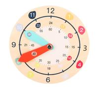 Sarini Reloj de Madera con Formas de Colores para clasificar y enseñar a los más pequeños, Reloj para el Aula, Regalo Educativo para el Aprendizaje temprano