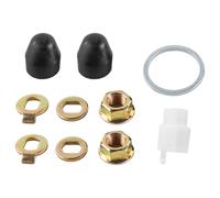 Sarini Tuercas de Motor de buje de Bicicleta eléctrica Arandelas de Seguridad para Bicicleta Tuercas de Seguridad para Ruedas de Bicicleta eléctrica Tornillo para Perno de Eje de Motor M14 (14 mm)