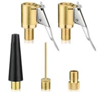 Sariputa 5 PCS Set de adaptadores de válvula multifuncional, compatible con Bosch EasyPump, incluye adaptador de válvula, aguja para bolas, accesorios para bomba de aire, adecuado para neumáticos de