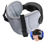 SARISUN Almohada de viaje para aviones, almohada de cuello para dormir en viajes con máscara para los ojos, almohada de avión para vuelos largos, almohada de viaje para reposacabezas de coche en