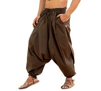 SARJANA HANDICRAFTS - Pantalón de yoga de algodón para hombre, Taille unique