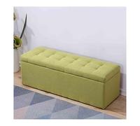 SARKEY Banco con Espacio De Almacenamiento, Asiento Tapizado De Almacenamiento, Taburete, Zapatero, para Salón Banco Arcón Pasillo Armarios Y Dormitorios Banco Cama(Green,80x40x40cm)