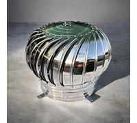 SARKEY Tapa Giratoria De Acero Inoxidable para Chimenea, Tapa Giratoria para Ventilador, Extractor De Humos, Campana Giratoria De Acero Inoxidable, para Fábricas, Tejados, Chimeneas(500mm/19.7in)