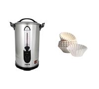 Saro 213-7560 Cappono 100 - Cafetera (10,8 L, acero inoxidable) + Saro 39 - 1000 cesta filtro, tamaño aprox. 85/245 mm