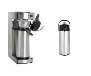 Saro 317-2085 - Cafetera Térmica con Filtro de Cesta y Termo, Cafetera Industrial con Jarra 2,2 Litros, Color Plateado 317 - 2076 - Termo (S/S, 2,2 L)