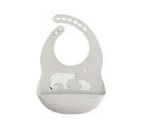 Saro Babero de Silicona Party Polaris Gris