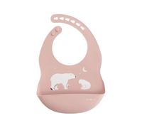 Saro Babero de Silicona Party Polaris Rosa