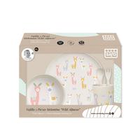 Saro Baby Vajilla 5 Piezas Melamina Wild Alpacas | Precio, Comprar n/a Plato + Bol + Vaso + Cuchara + Tenedor