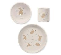 Saro Cotton Bunnies Set de Alimentación 3 Pzas