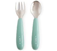 Saro Cubiertos Infantiles de Acero Verde