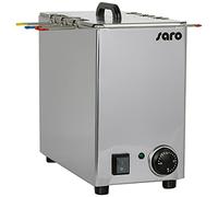SARO DAMO Hervidor de huevos, para 6 huevos, acero inoxidable, termostato regulable y de seguridad, marcador de color, temperatura 0-90 °C, 1,2 kW