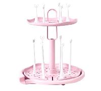 Saro Escurridor de Biberones Giratorio Rosa