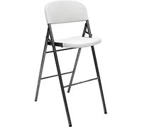 SARO Grenada Silla de Bar, para Eventos y Exteriores, plástico y Acero, Asiento de 67 cm de Altura, Plegable, Ligera y apilable