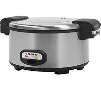 SARO JULIUS Arrocera eléctrica, 13 l, olla antiadherente, para 5,4 l de arroz/30 porciones, 1,95 kW