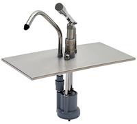 SARO KD-0213 Tapa GN con dispensador de bomba, para GN 1/3, porción de 35 ml, para salsas espesas, acero inoxidable