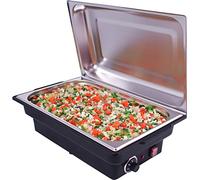 SARO LORENA Bufetera eléctrica, 3 l, con recipiente GN 1/1, regulador de temperatura (nivel 0-5), acero inoxidable y plástico, protector térmico