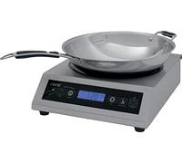 SARO LOUISA Cocina wok de inducción, incluye wok, 10 niveles de calor, temporizador, carcasa de acero inoxidable, temperatura 60-240 °C, 3,5 kW