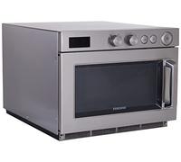SARO Microondas SAMSUNG MJ2651 para hostelería, 26 l, 1500 W, 5 niveles de potencia, acero inoxidable y cerámica, regulador giratorio, pantalla digital, apilable, 230 V