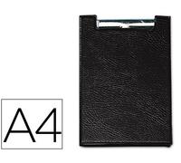 Saro Porta Billetes con Muelle - 460 - Negro - DIN A4