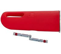 Saro Protector de esquinas (plástico, 380 mm de alto), color rojo