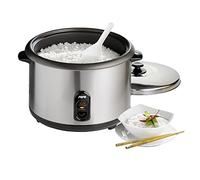 SARO RICO Arrocera eléctrica, 9,9 l, para 4,2 l de arroz, olla interior antiadherente, carcasa de acero inoxidable, función automática, accesorios incluidos, 1,7 kW