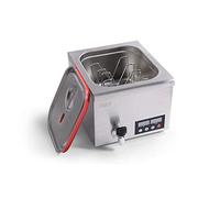 SARO RIVOLI Recipiente de cocción al vacío, con bomba de circulación, grifo de drenaje y control digital, para GN 2/3, 7-14 l de agua, acero inoxidable, temperatura 45-95 °C