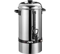 SARO SAROMICA 6005 Cafetera con filtro redondo, 6,75 l, 40 tazas, acero inoxidable, prepara el café y lo mantiene caliente, grifo de seguridad, visor de nivel, 1,5 kW