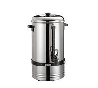 SARO SAROMICA 6010 Cafetera con filtro redondo, 10 l, 70 tazas, acero inoxidable, prepara el café y lo mantiene caliente, grifo de seguridad, visor de nivel, 1,5 kW