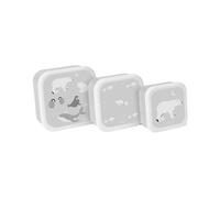 Saro Set de 3 Cajitas para el Almuerzo Polaris Gris