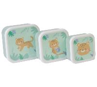 Saro Set de 3 Cajitas para el Almuerzo Verde 3 uds