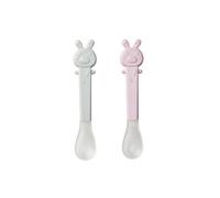Saro Set of 2 Spoons Soft-Ended Grey-Pink
