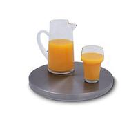 SARO STAY COOL Placa refrigerante redonda, aluminio y EPS, con acumuladores de frío, mantiene la comida al menos 3 horas por debajo de +8 °C, Ø 300 mm, para bufé y exterior