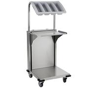 Saro TAB2 - Dispensador de pastillas (acero inoxidable 304 y bandeja para cubiertos)