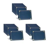 SAROAD Fundas para certificados, 30 paquetes de fundas de diploma, con borde dorado para cartas de tamaño 8,5 x 11