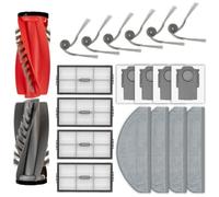 Saros 20 piezas de repuesto Sonic compatibles con Roborock Saros 20 Sonic Robot Aspiradora, 2 cepillos de rodillo, 6 cepillos laterales, 4 bolsas de polvo, 4 filtros HEPA, 4 almohadillas de fregona